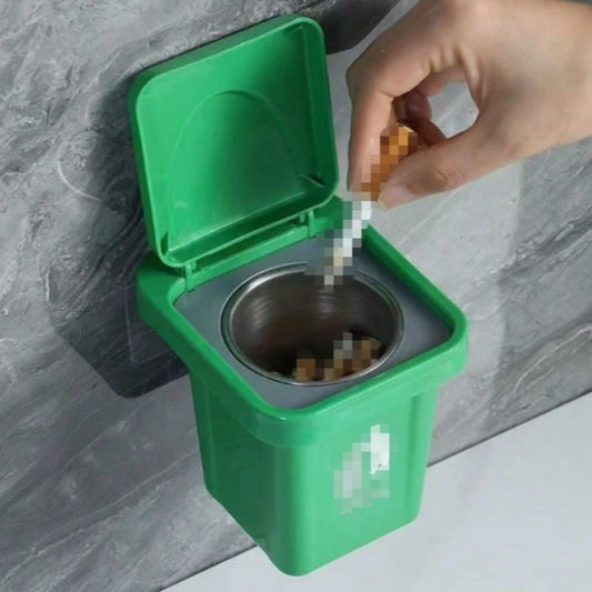 Antibacterial Mini Trash Can With Touchless Flip Lid Design, Effectively Blocks Odors, Suitable As A Men's Gift, Helps Healthy Home Storage, Applicable For Indoor, Kitchen Or Beside Toilet