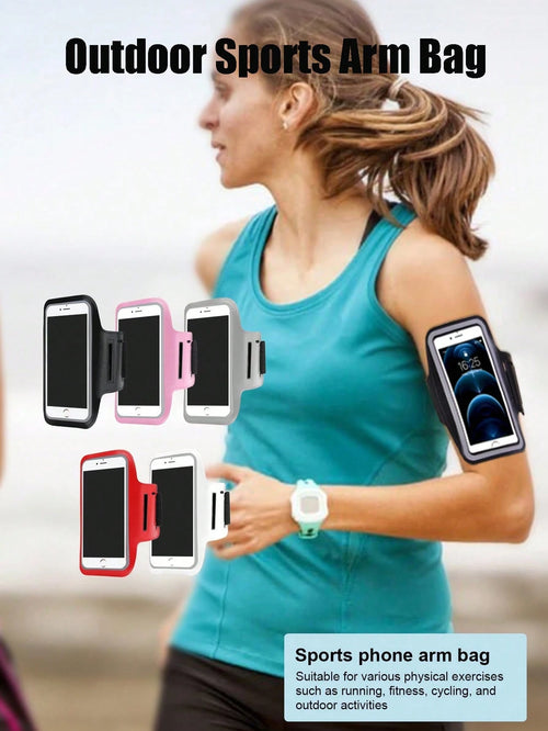 Arm Phone Holder Bag For Running & Fitness, Suitable For IPhone 15/14/13/12/11 Pro Max/XS/XR/X/8/7/6 Plus/SE/Mini, Galaxy Ultra Edge/S24/S23/S22/S21/S20/Note 20/10, With Storage Pouch & Armband, Ideal