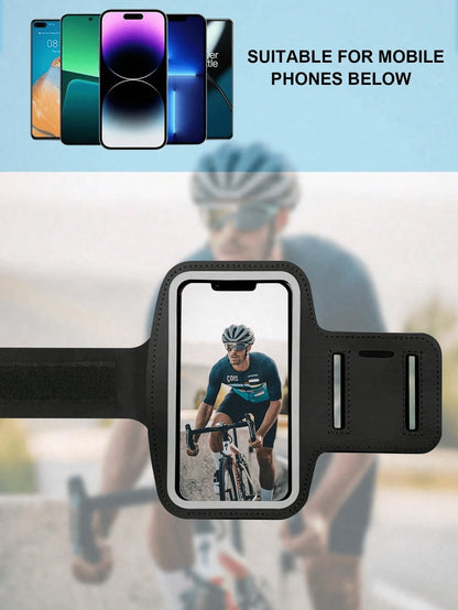 Arm Phone Holder Bag For Running & Fitness, Suitable For IPhone 15/14/13/12/11 Pro Max/XS/XR/X/8/7/6 Plus/SE/Mini, Galaxy Ultra Edge/S24/S23/S22/S21/S20/Note 20/10, With Storage Pouch & Armband, Ideal