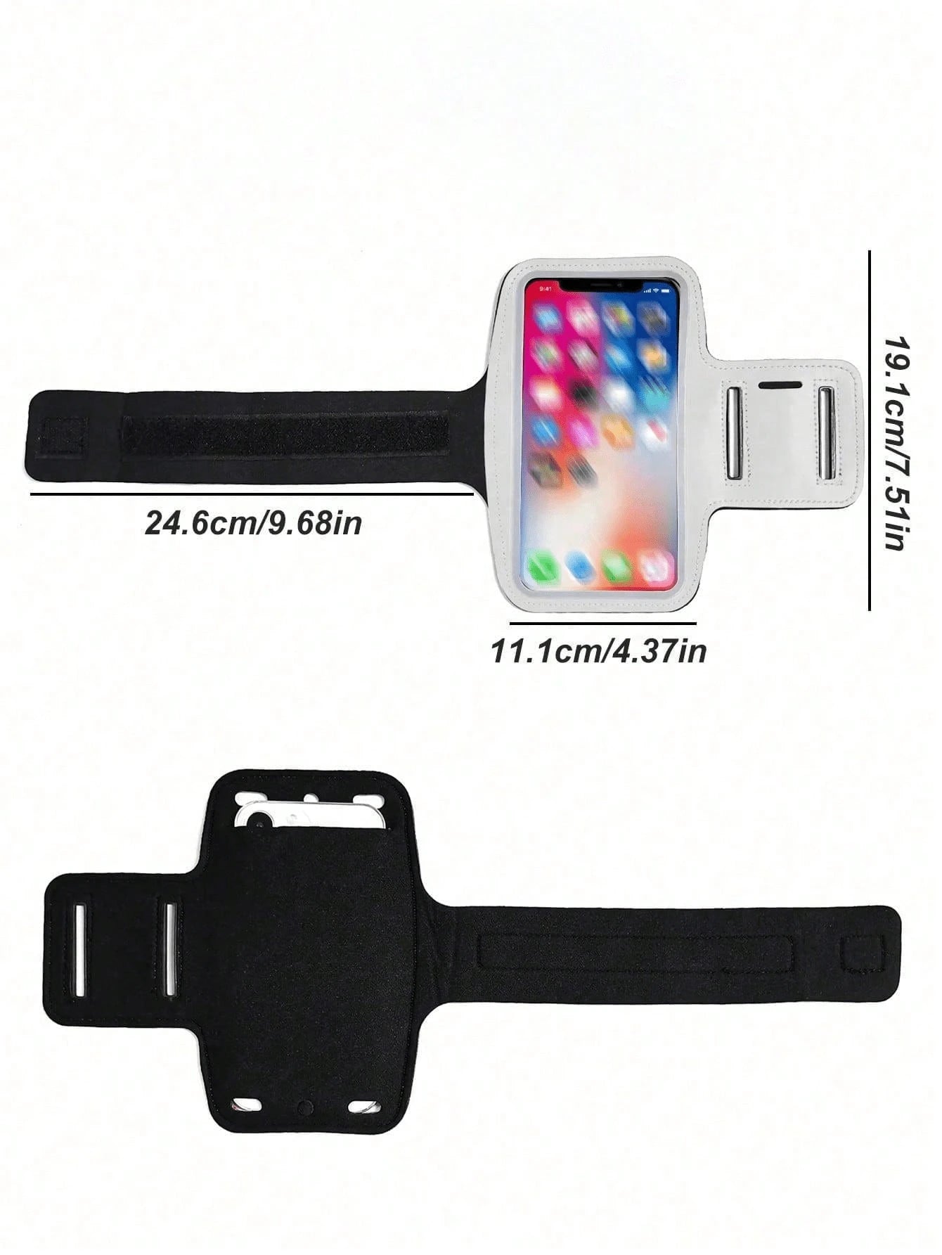 Arm Phone Holder Bag For Running & Fitness, Suitable For IPhone 15/14/13/12/11 Pro Max/XS/XR/X/8/7/6 Plus/SE/Mini, Galaxy Ultra Edge/S24/S23/S22/S21/S20/Note 20/10, With Storage Pouch & Armband, Ideal