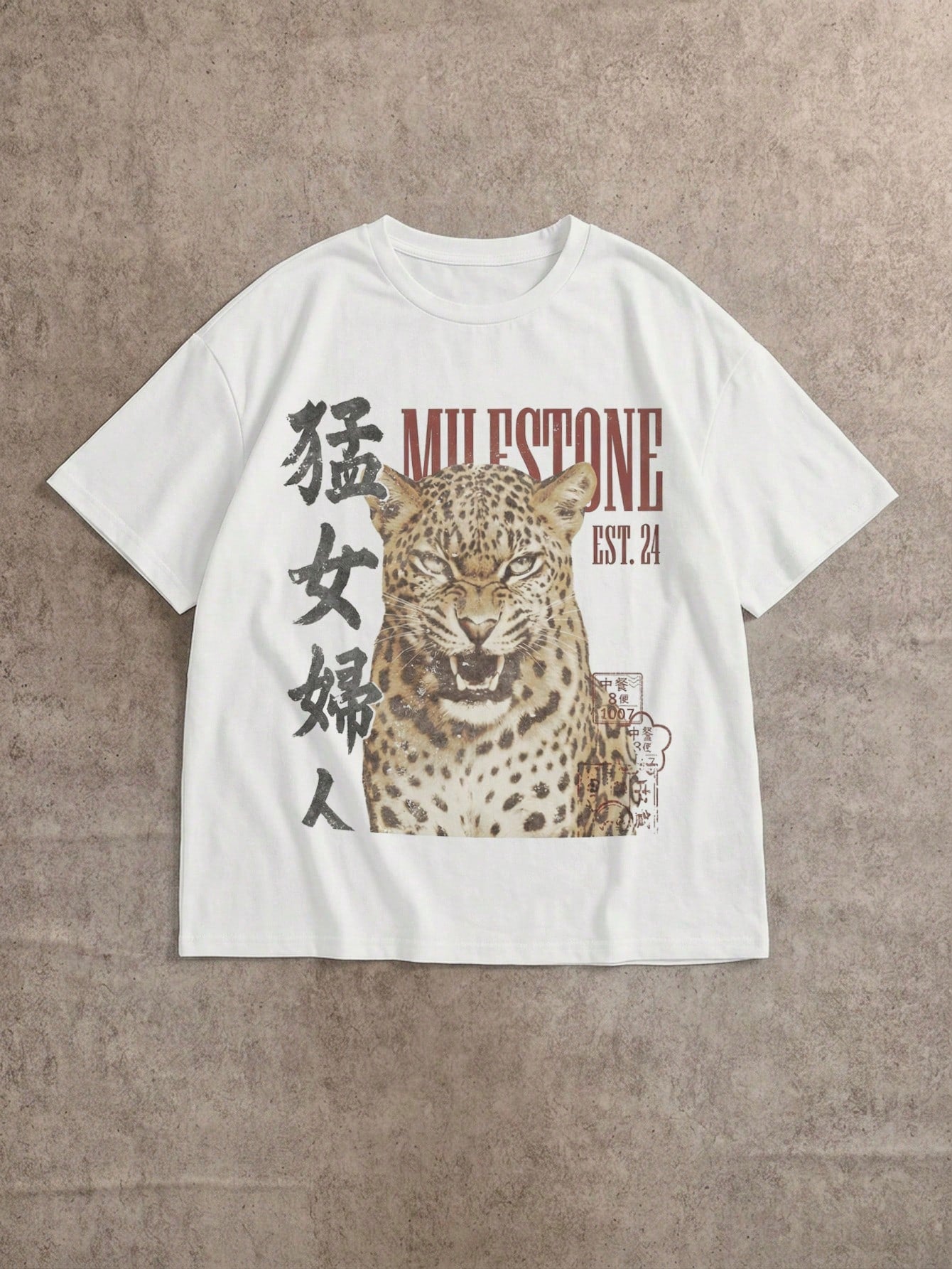Attitoon 95% Cotton Women's Casual Vintage Loose T-Shirt, Tiger Print, Y2K Style, Vintage, Suitable For Daily Commute, Date, Party, Autumn/Winter/Spring/Summer, Christmas, New Year, Thanksgiving, Part