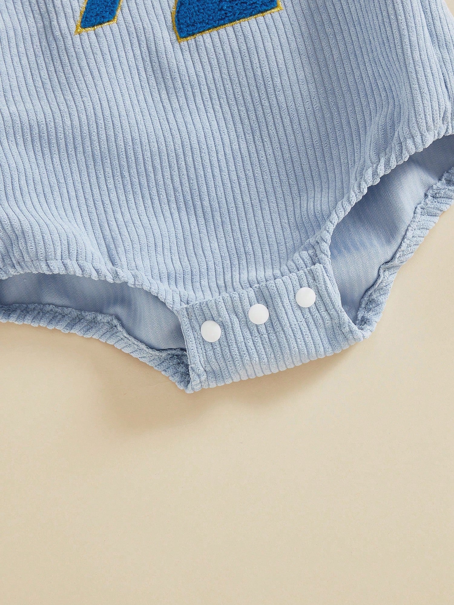 Baby Boy 1/2 Birthday Outfit Sleeveless Corduroy Overalls Half Way To One Cake Smash Romper For Half Birthday Party