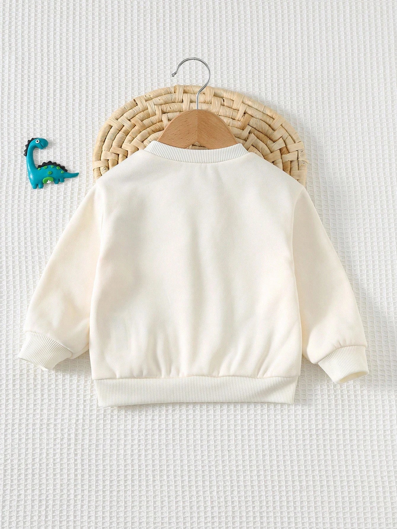 Baby Boy Cartoon 3D Dinosaur Pattern Knitted Soft Crew Neck Long Sleeve Pullover Autumn Sweatshirt Colorblock Dinosaur