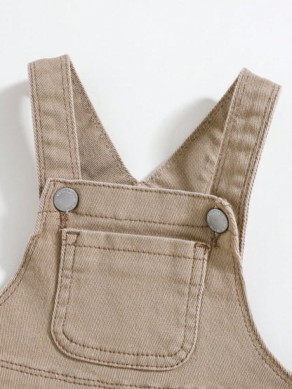 Baby Boys' Casual Cute Bear And Letter Pattern High Elasticity Skinny Denim Overalls Jumpsuit,Casual And Versatile For Baby Baby Spring/Summer Clothes Spring Break Outfit Streetwear Outfits