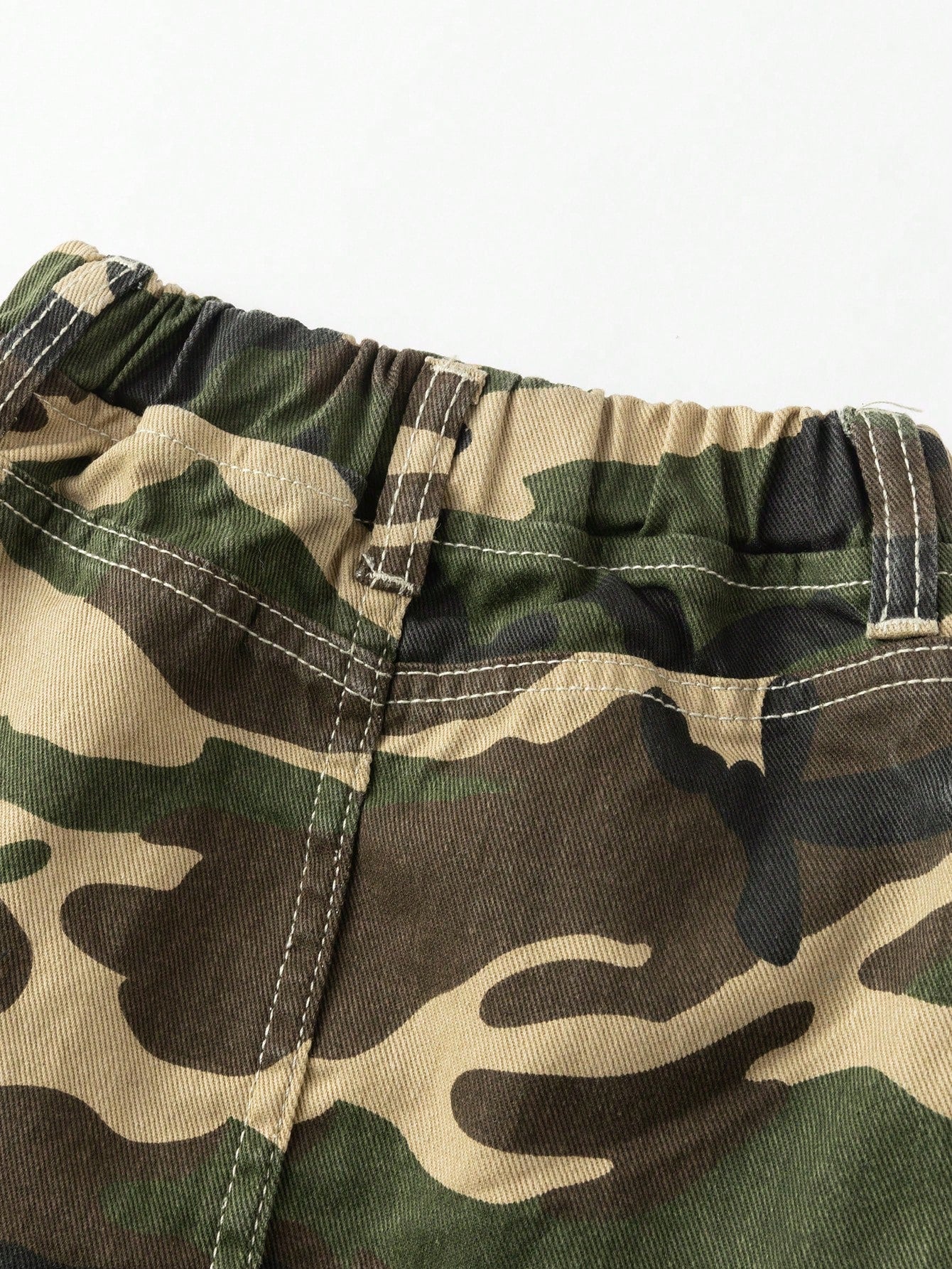 Baby Girl Camouflage Print Denim Skirt