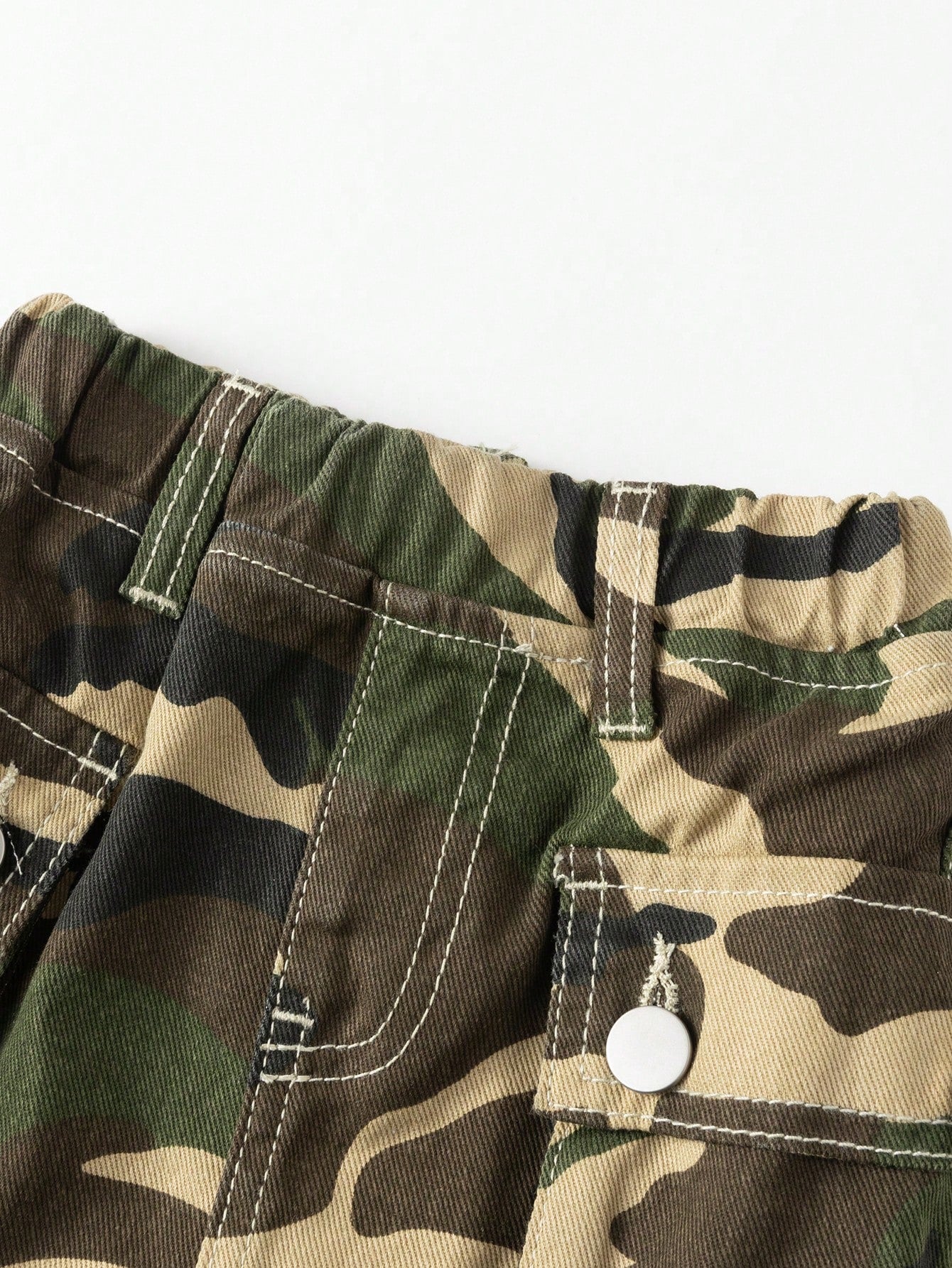 Baby Girl Camouflage Print Denim Skirt