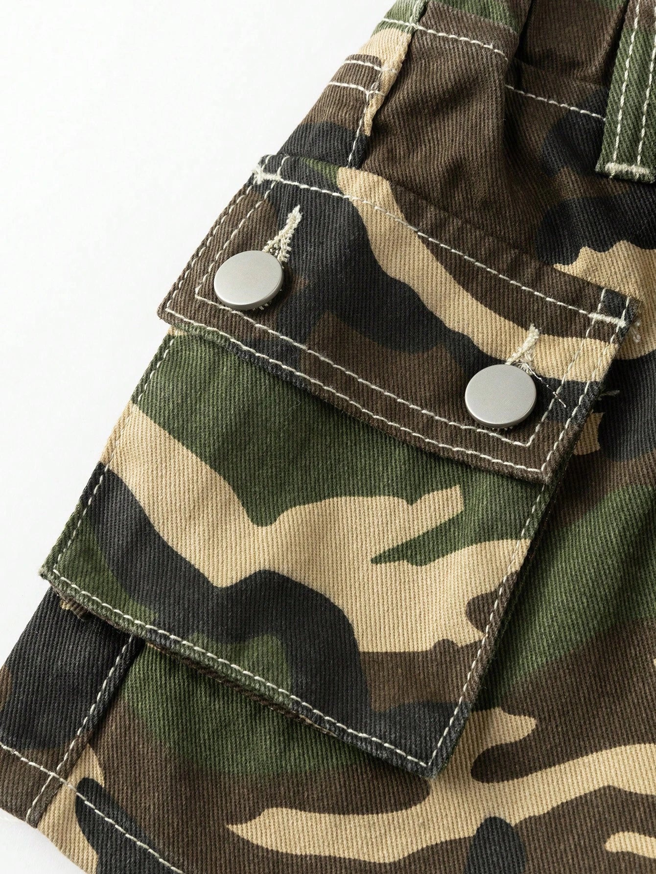 Baby Girl Camouflage Print Denim Skirt