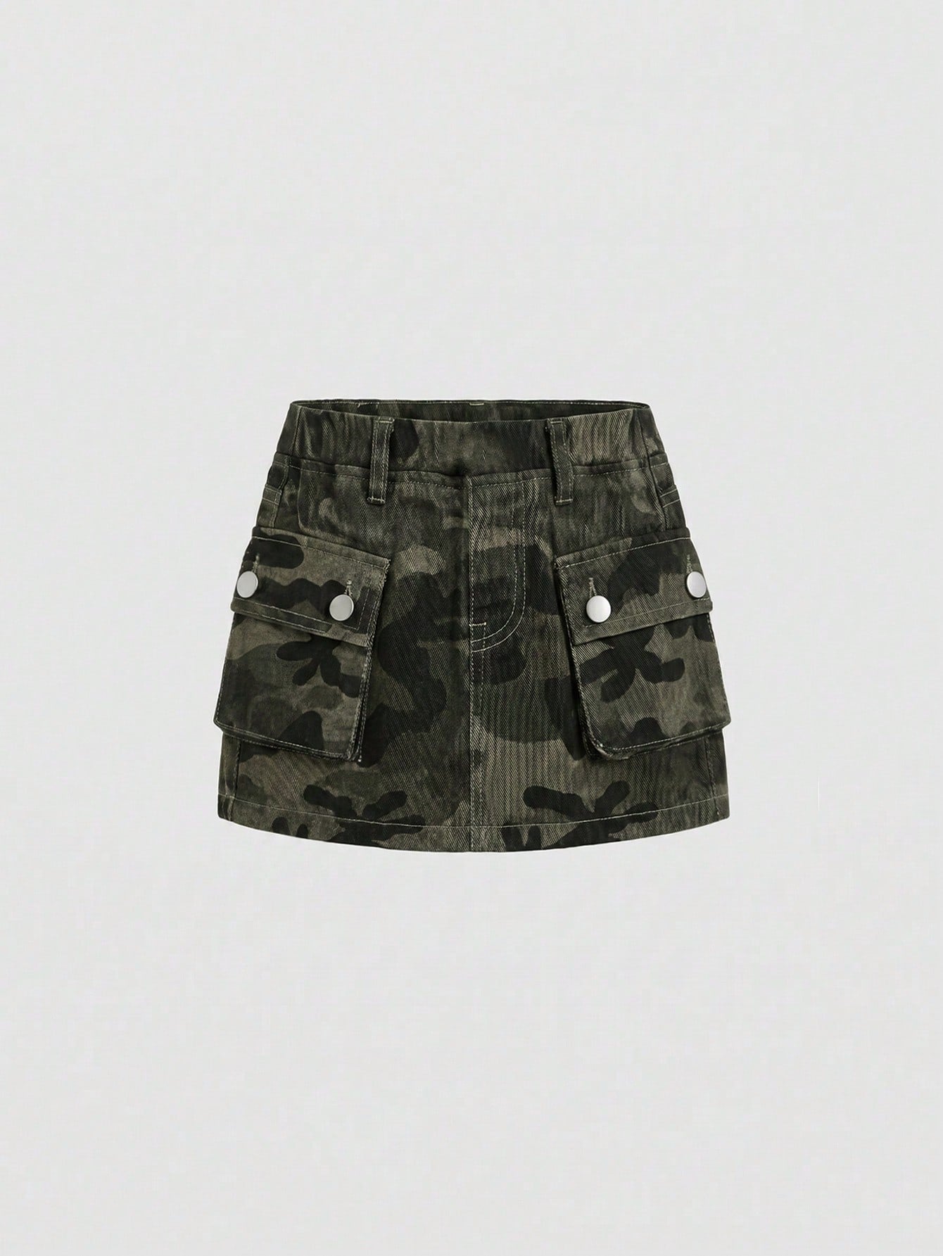 Baby Girl Camouflage Print Denim Skirt