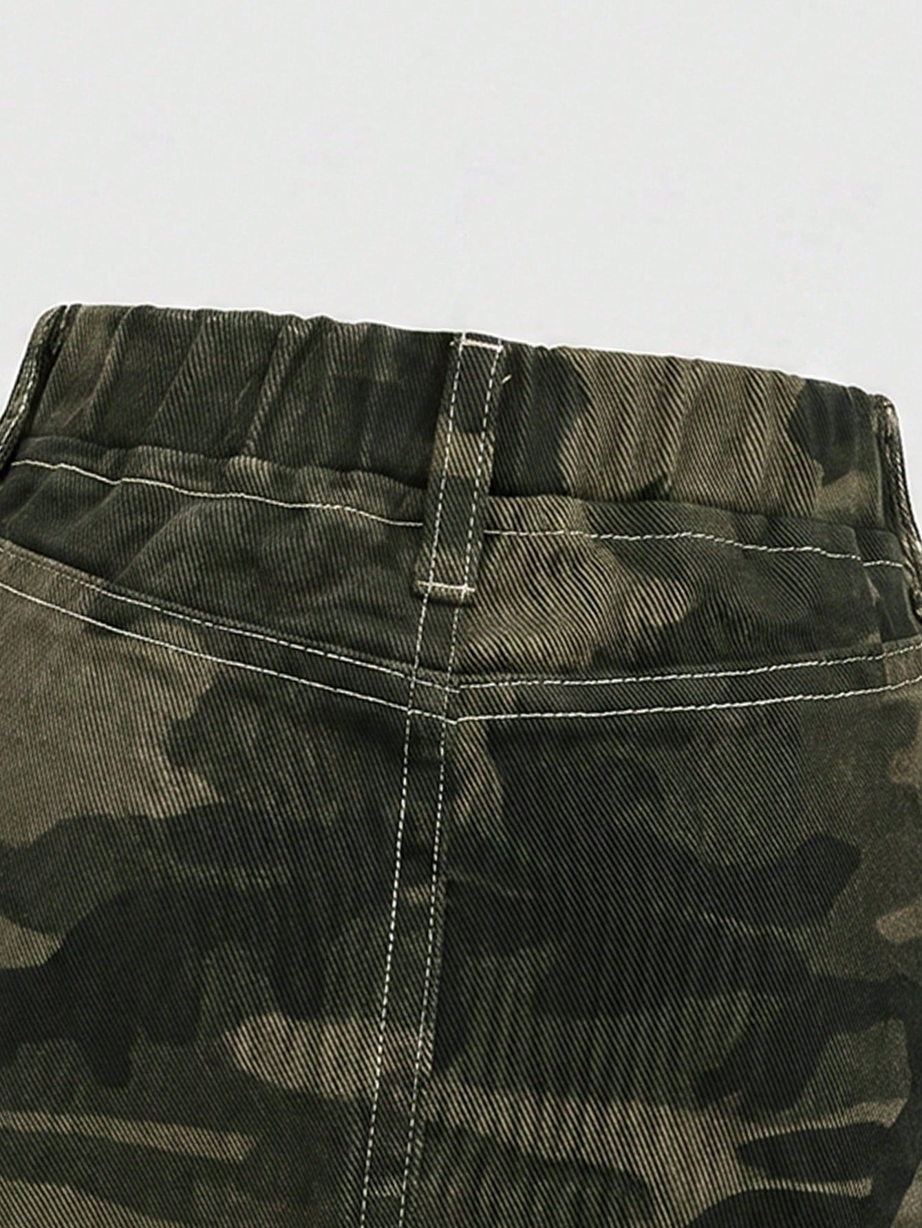 Baby Girl Camouflage Print Denim Skirt