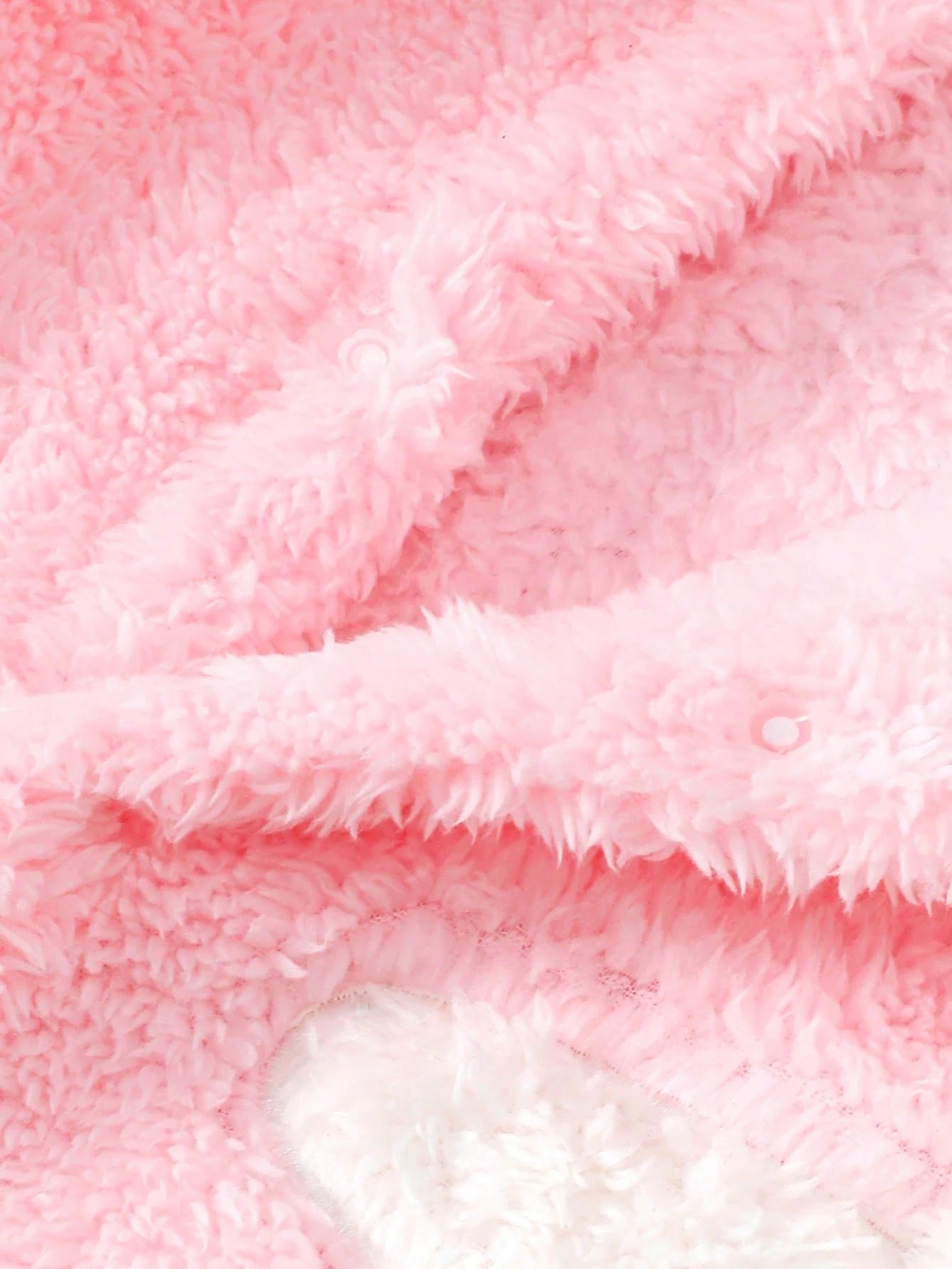 Baby Girl Rabbit Embroidery 3D Ear Design Hooded Teddy Jumpsuit
