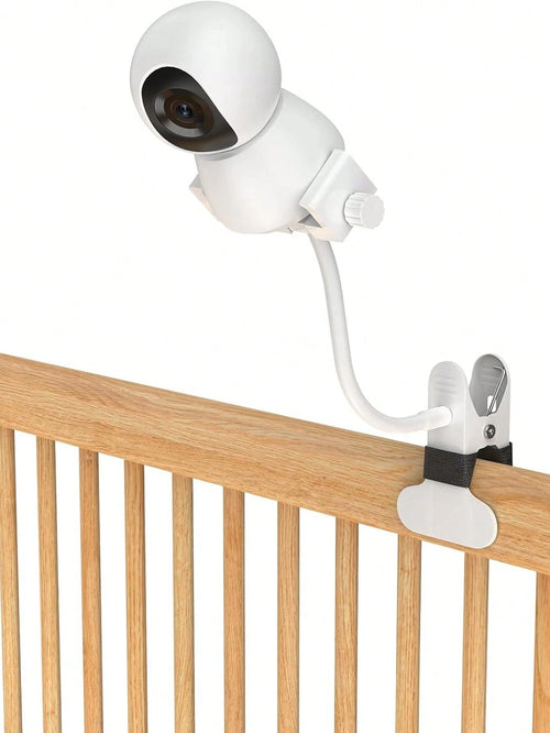 Baby Monitor Clip Mount Flexible Gooseneck Baby Crib Camera Holder Universal 1/4" Screw Hole Bracket For Nursery Security Camera Bed Rail Mount