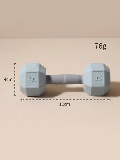 Baby Silicone Dumbbell Teether, Infant Teething Toy, Easy Grip Teething Stick, Newborn Gift, Photo Prop