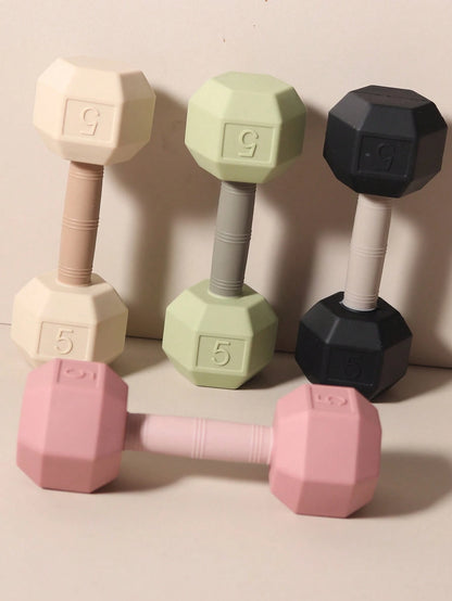 Baby Silicone Dumbbell Teether, Infant Teething Toy, Easy Grip Teething Stick, Newborn Gift, Photo Prop