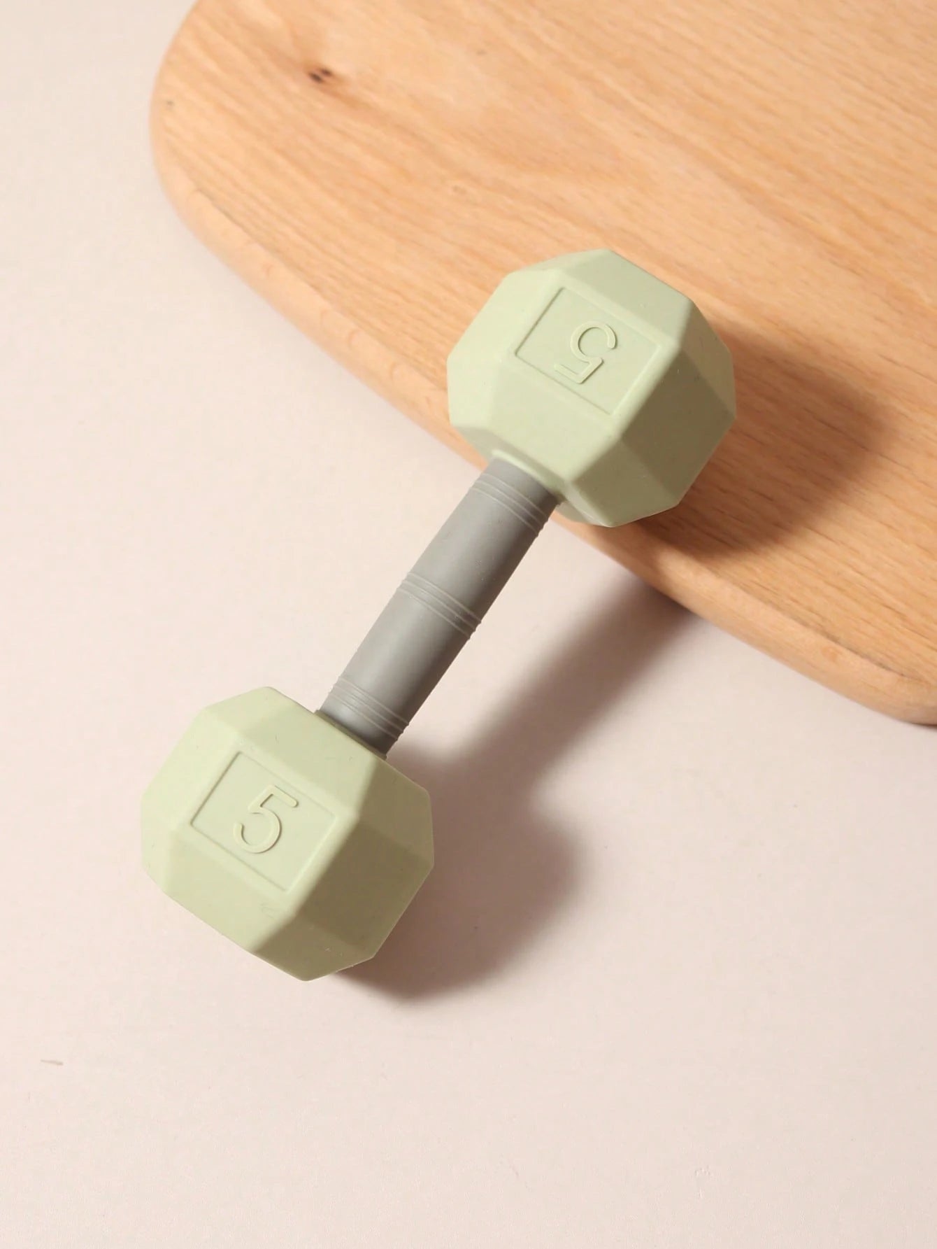Baby Silicone Dumbbell Teether, Infant Teething Toy, Easy Grip Teething Stick, Newborn Gift, Photo Prop