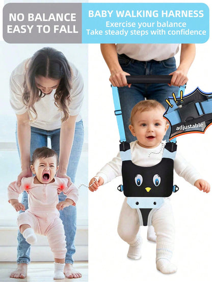 Baby Walking Assistant Harness- Handheld Child Walking Aid- Infant Toddler Walking Harness Leash- Children Baby Walking Learning Support Training Tool- Suitable For 7-24 Months Old Kids