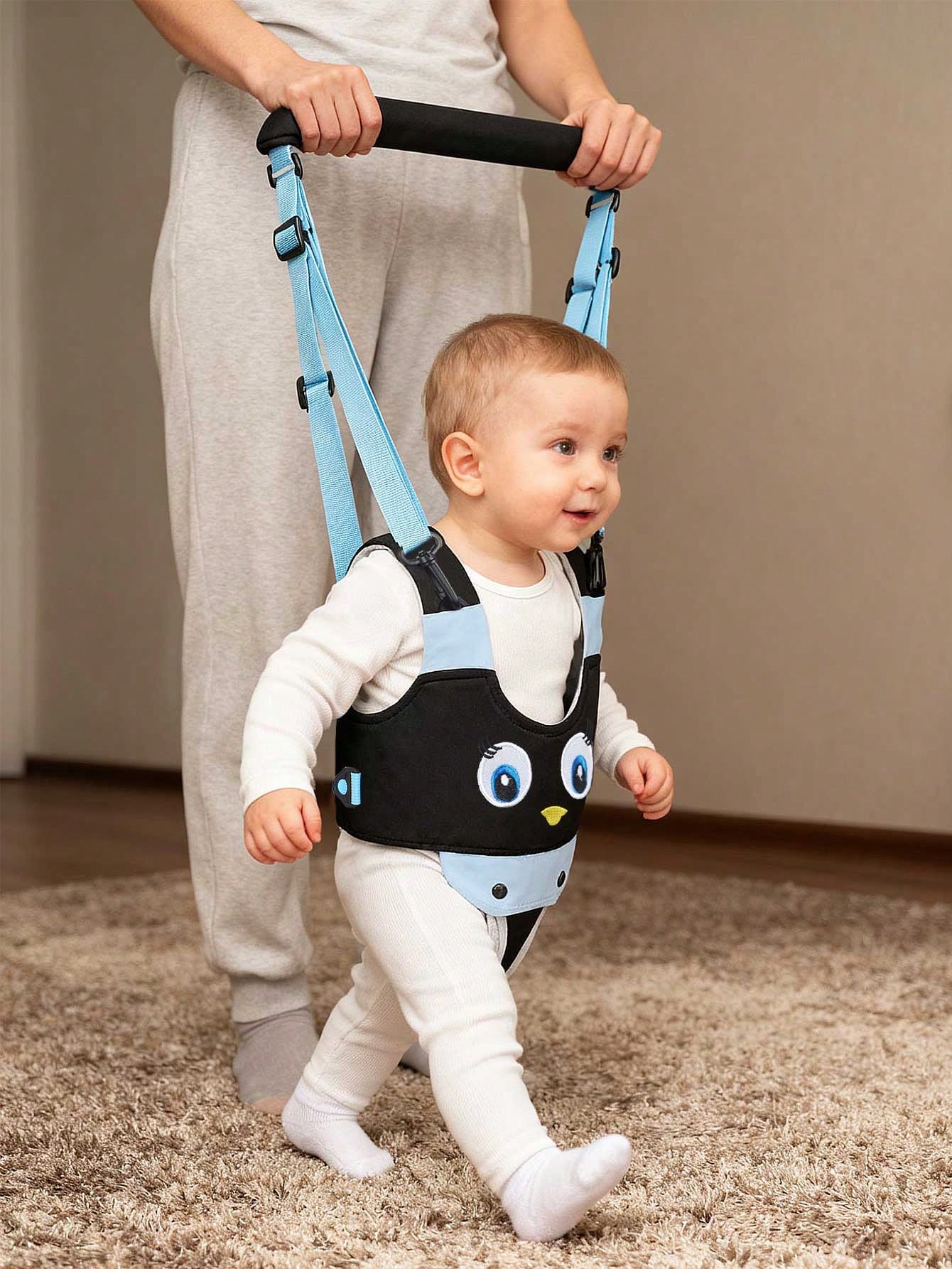 Baby Walking Assistant Harness- Handheld Child Walking Aid- Infant Toddler Walking Harness Leash- Children Baby Walking Learning Support Training Tool- Suitable For 7-24 Months Old Kids