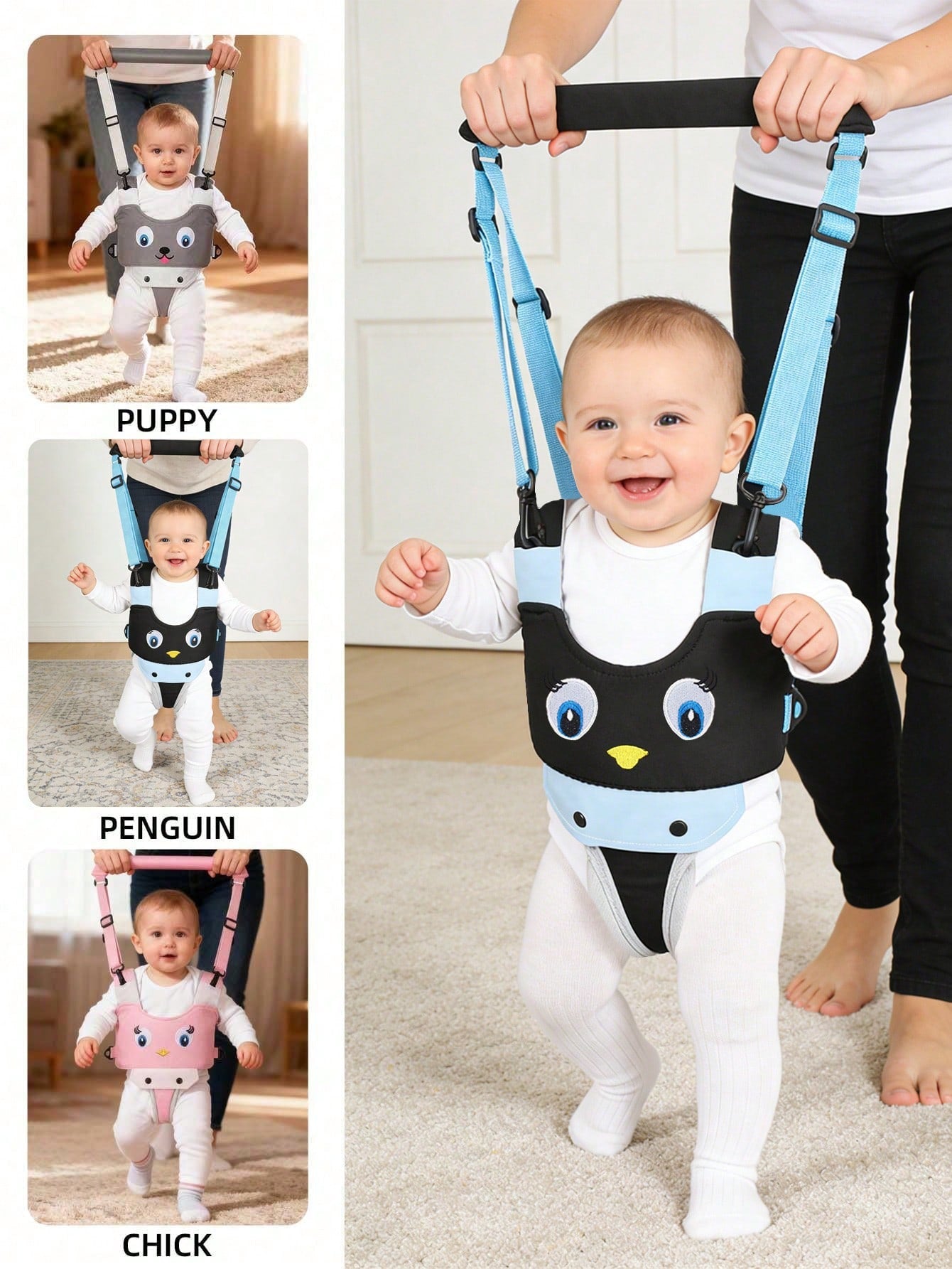 Baby Walking Assistant Harness- Handheld Child Walking Aid- Infant Toddler Walking Harness Leash- Children Baby Walking Learning Support Training Tool- Suitable For 7-24 Months Old Kids