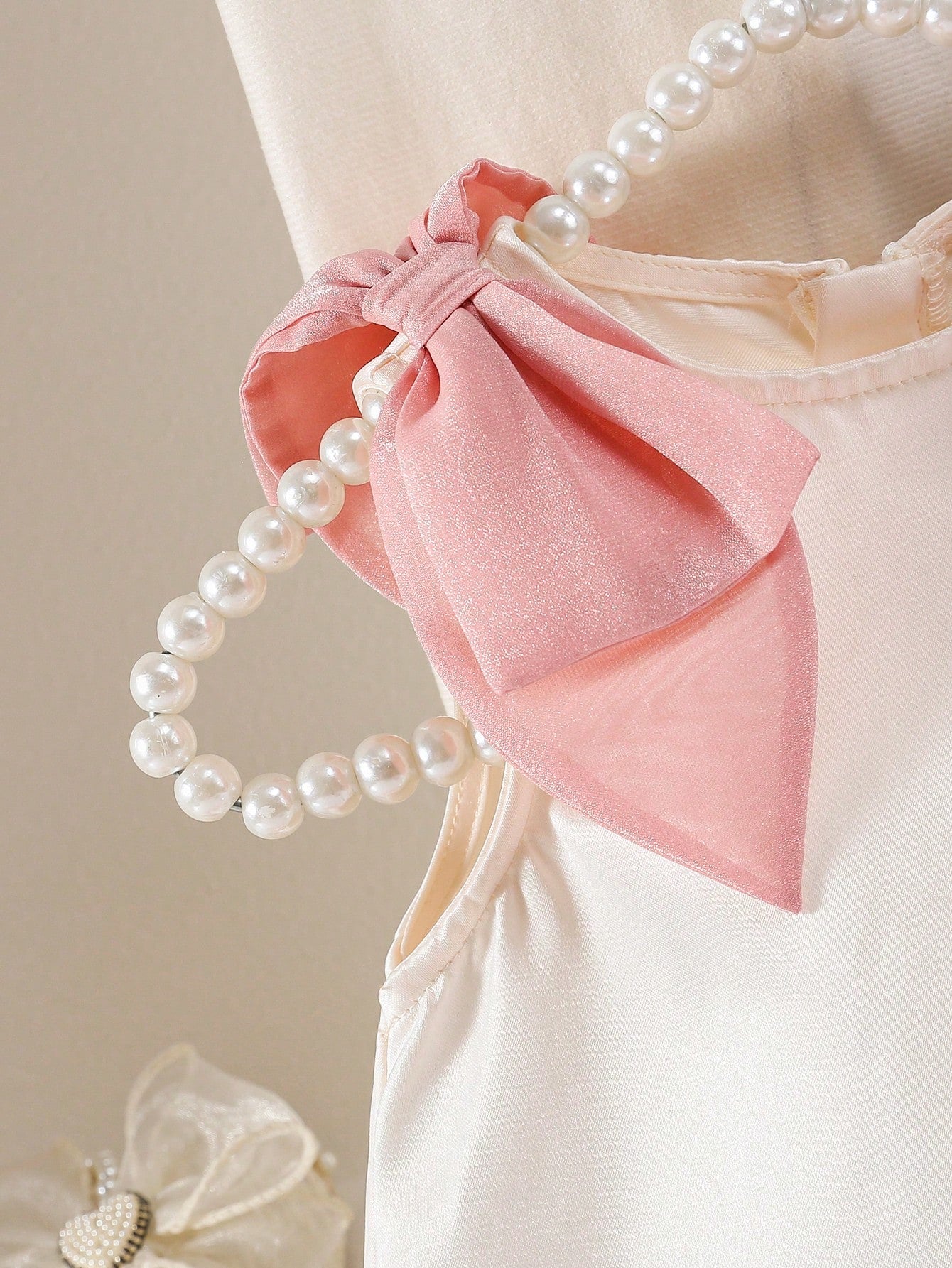 Babygirl Elegant & Cute Color Block Bow Sleeveless Dress