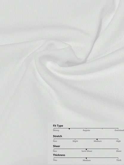 BASICS Solid Form Fitted Tee Summer Tops