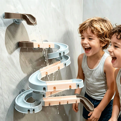 Bathtub Track Assembly Water Basin Toy, Water Play Bath Toy, Summer Bathroom Toy, Ideal Birthday And Holiday Gift For Boys And Girls