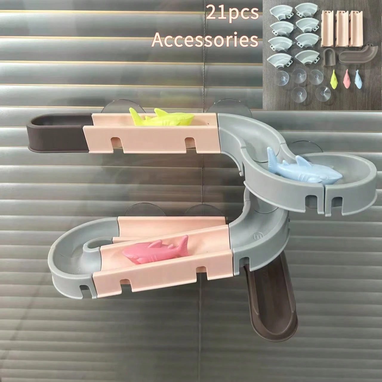 Bathtub Track Assembly Water Basin Toy, Water Play Bath Toy, Summer Bathroom Toy, Ideal Birthday And Holiday Gift For Boys And Girls