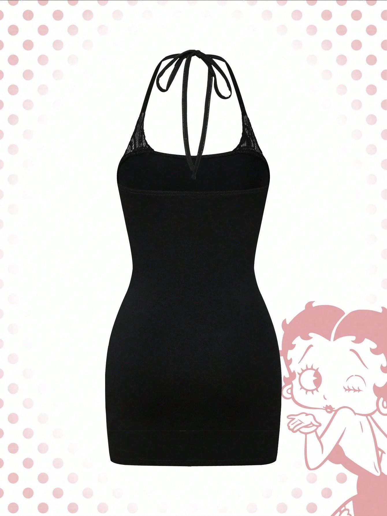 Betty Boop| ROMWE Spring/Summer Graphic Black Gothic Dark Palace Asymmetrical Hem Purple Mysterious Horror Midnight Lace Asymmetrical Palace Skirt For Women