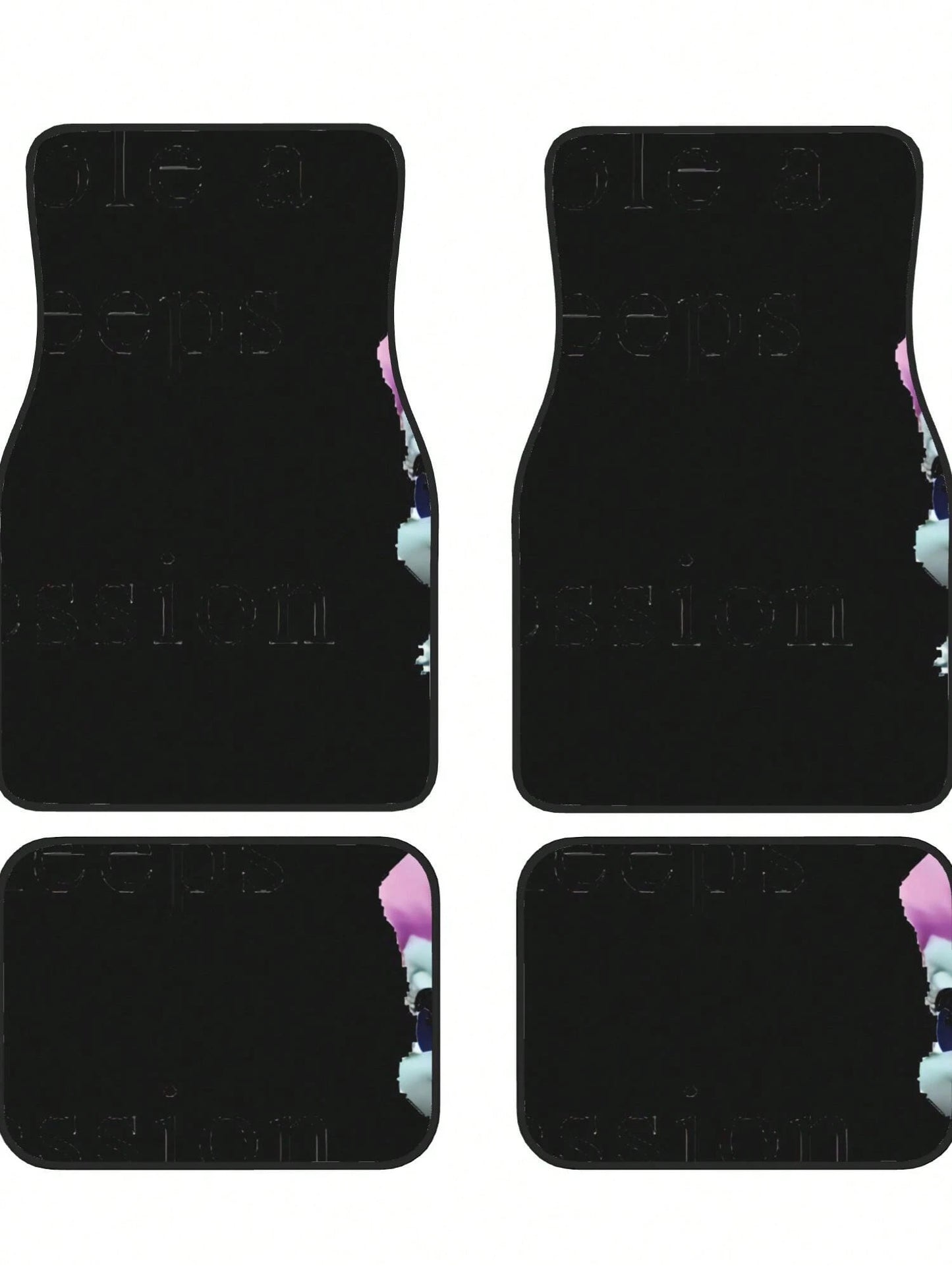 BIbble Meme 4-Piece Custom Printed All-Weather Floor Mats- Universal Fit For Suv, Truck, Van| Easy Clean