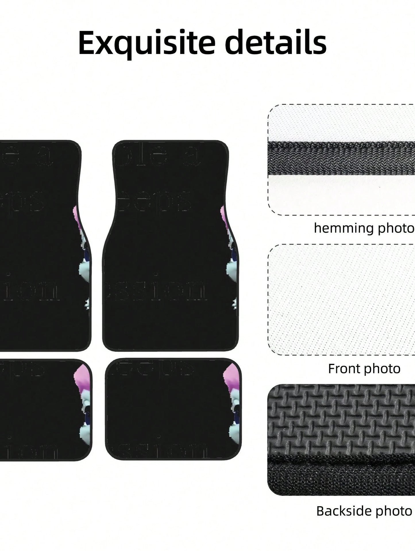 BIbble Meme 4-Piece Custom Printed All-Weather Floor Mats- Universal Fit For Suv, Truck, Van| Easy Clean
