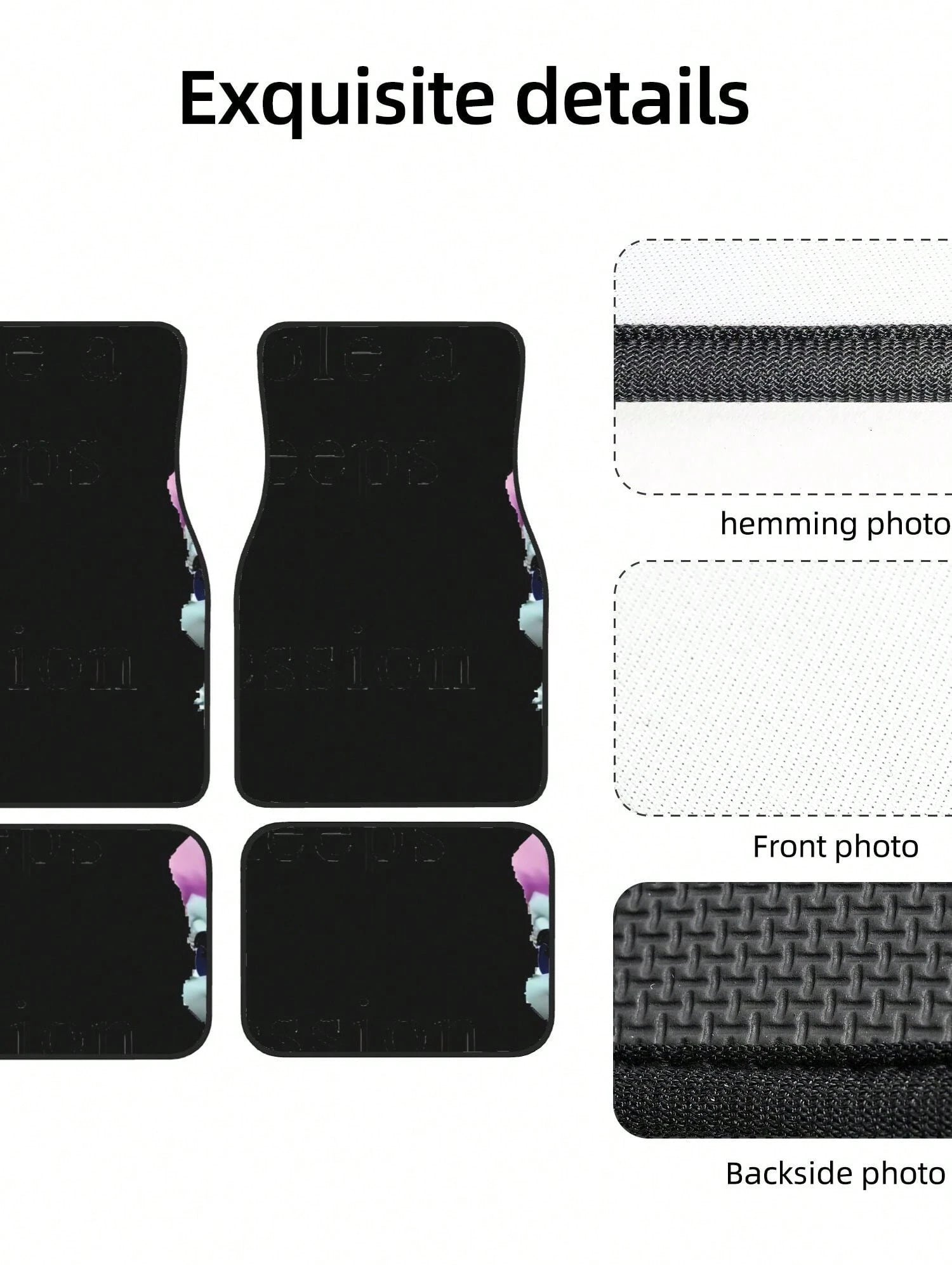 BIbble Meme 4-Piece Custom Printed All-Weather Floor Mats- Universal Fit For Suv, Truck, Van| Easy Clean