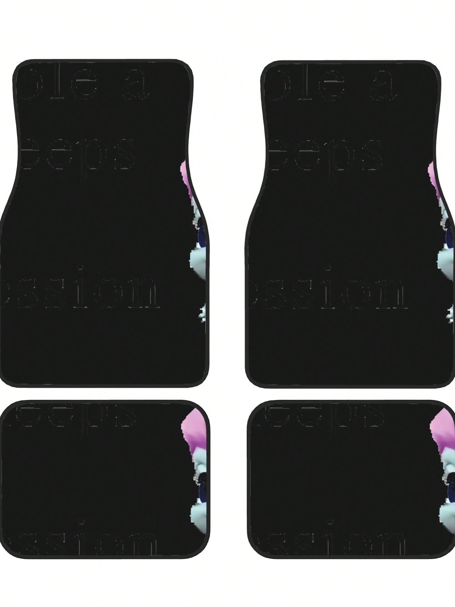 BIbble Meme 4-Piece Custom Printed All-Weather Floor Mats- Universal Fit For Suv, Truck, Van| Easy Clean