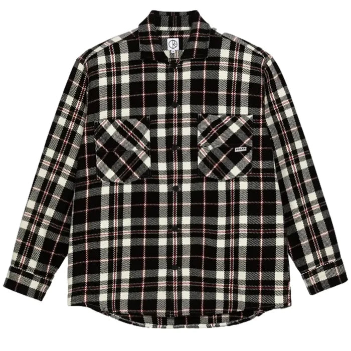 Big boy overshirt flannel red white black