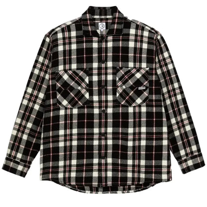 Big boy overshirt flannel red white black