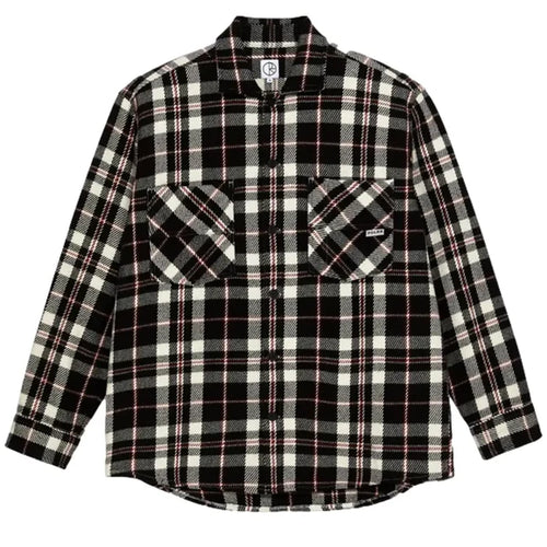 Big boy overshirt flannel red white black