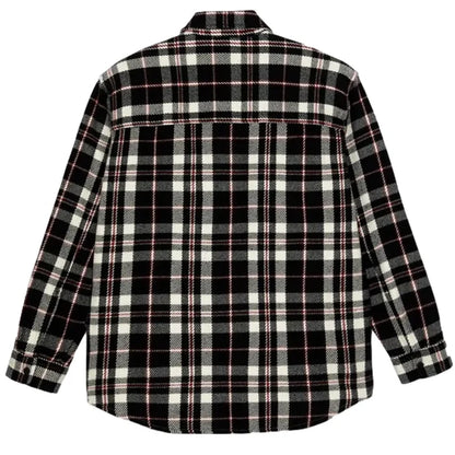 Big boy overshirt flannel red white black