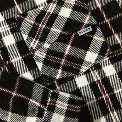 Big boy overshirt flannel red white black