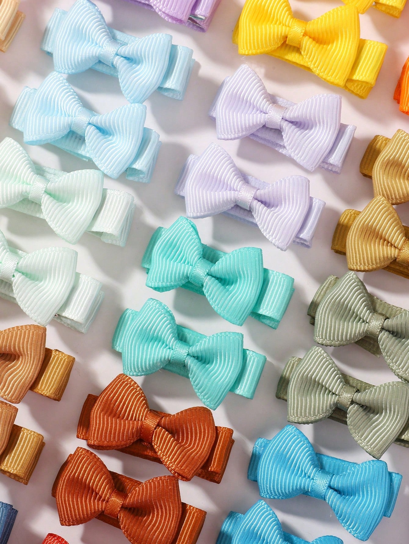 bilicaca 10/20/40/50/60/80/100pcs Macaron Color Baby Hair Clips, Fully Fabric Covered Cute Baby Hair Accessories, Colorful And Fun Children's Hair Accessories, Random Colors, Birthday Gift