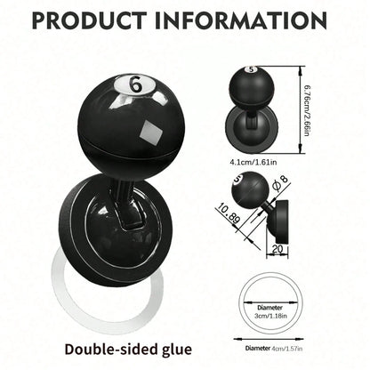 Billiard Style Car Push Start Button Cover Pool Cue Metal Joystick Universal Auto Ignition Lever For Cars/PCs/Gaming Gift For Men