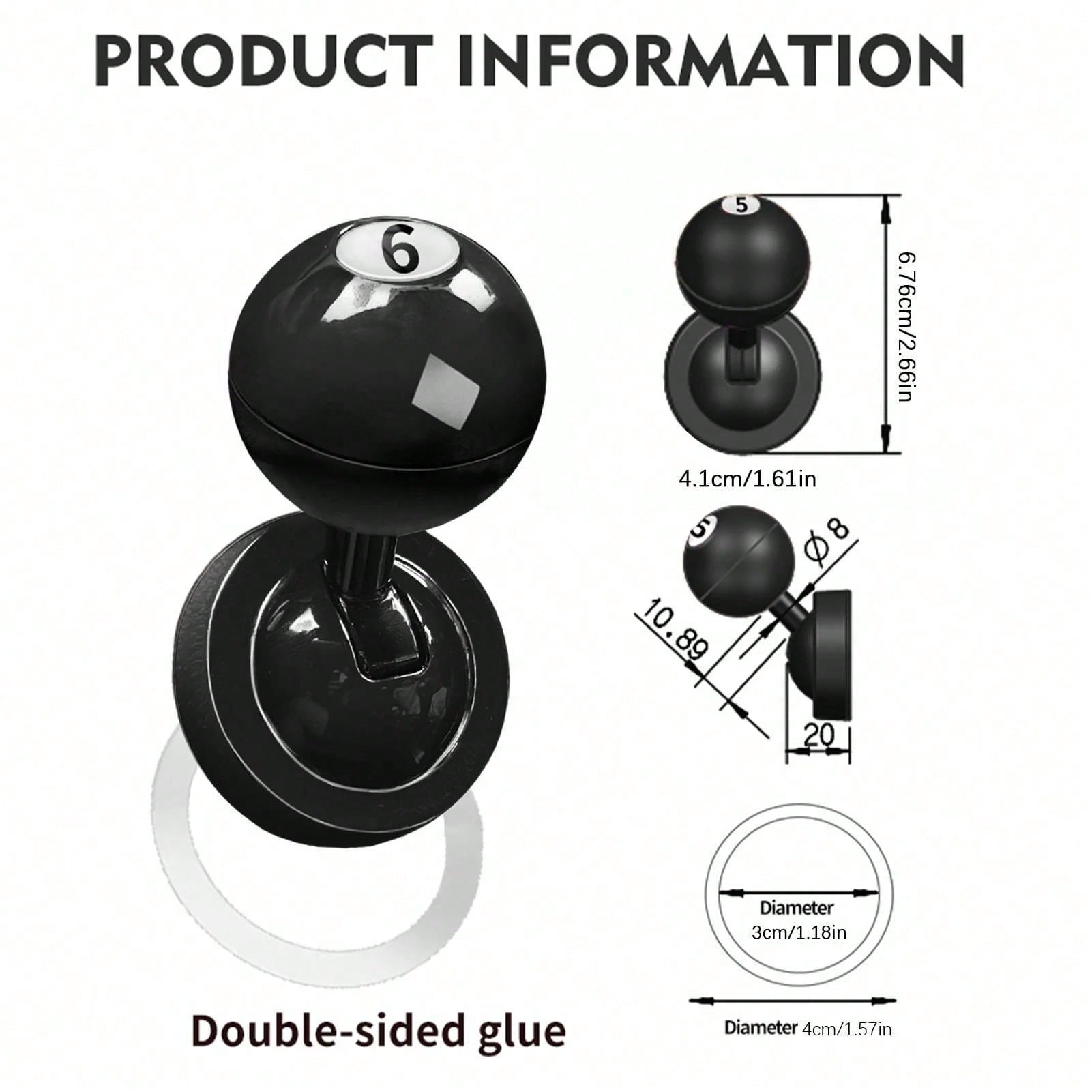 Billiard Style Car Push Start Button Cover Pool Cue Metal Joystick Universal Auto Ignition Lever For Cars/PCs/Gaming Gift For Men