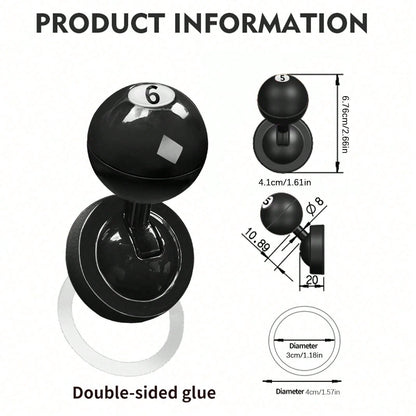 Billiard Style Car Push Start Button Cover Pool Cue Metal Joystick Universal Auto Ignition Lever For Cars/PCs/Gaming Gift For Men