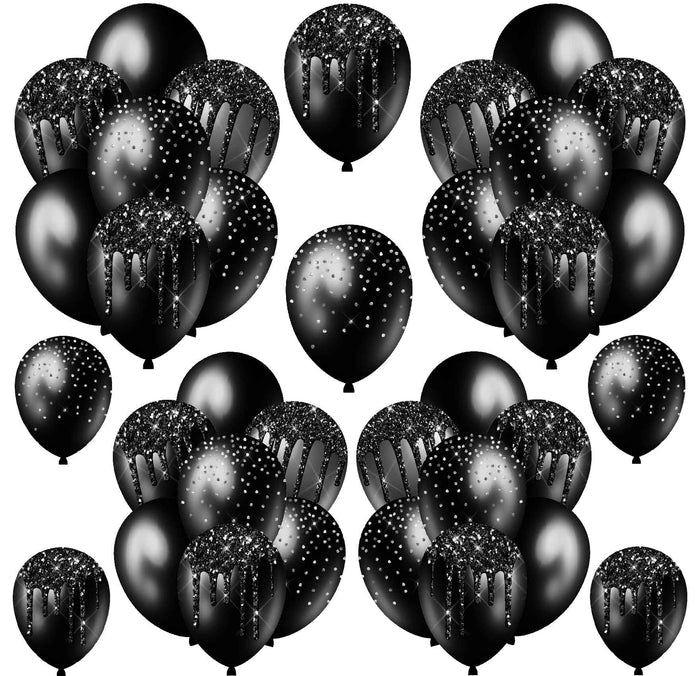 Black Balloons Half Sheet Misc.