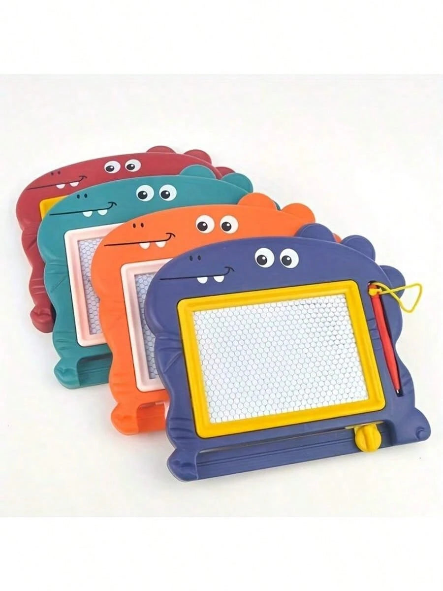 Black & White Magnetic Drawing Board, Cartoon Dinosaur Design, Educational Magnetic Doodle Board, Small Size, Halloween, Holiday Gift