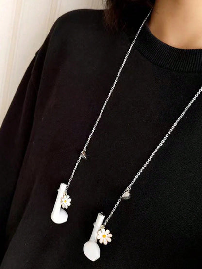 Bluetooth Earphone Anti-Loss Magnetic Necklace Astronaut Space Man Design Suitable For Men And Women Neck Hanging Anti-Drop Universal