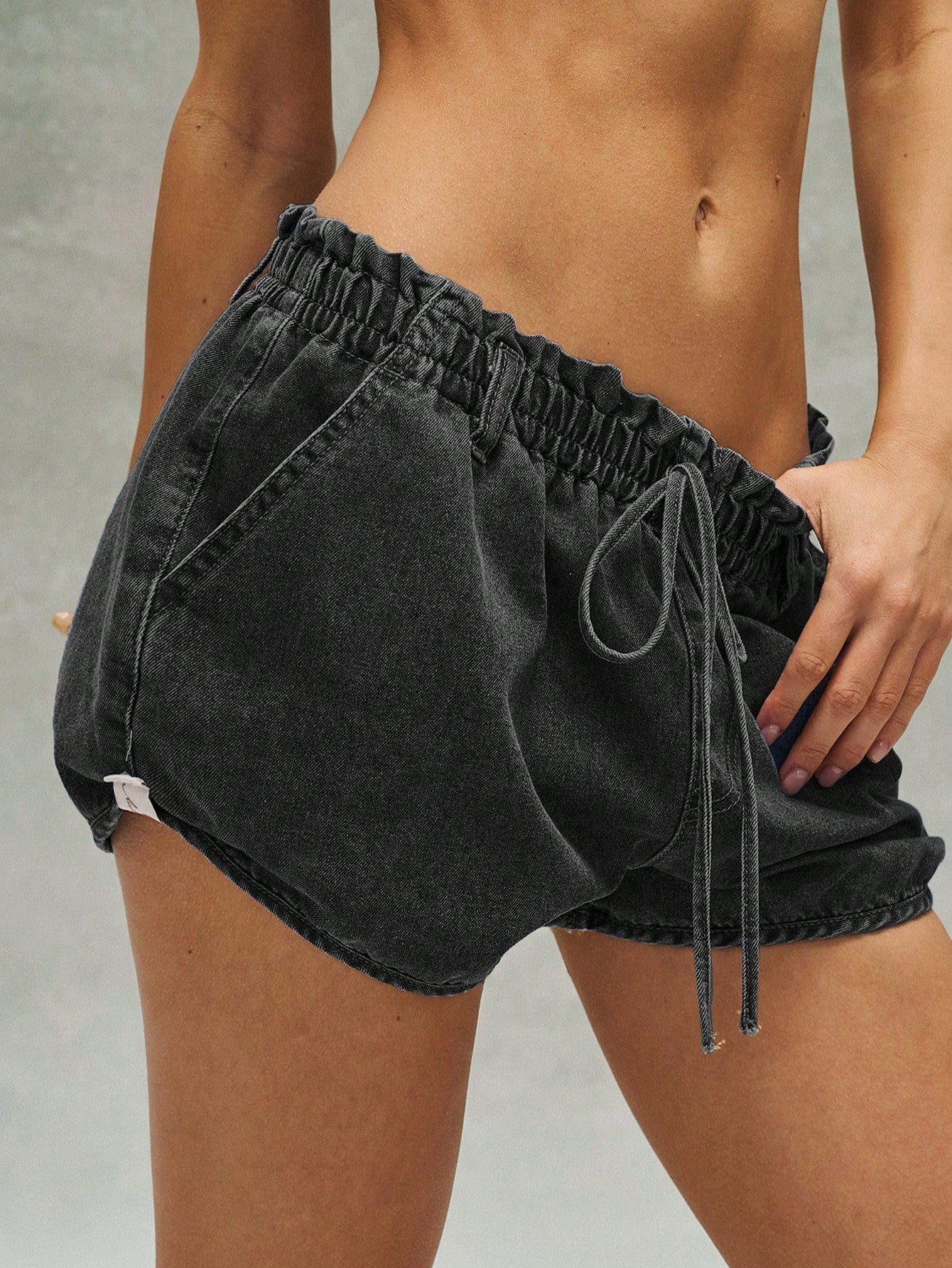 Bohemela Women's Solid Color Casual Shorts