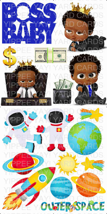 Boss Baby Boy and Space 3 Combo Sheet