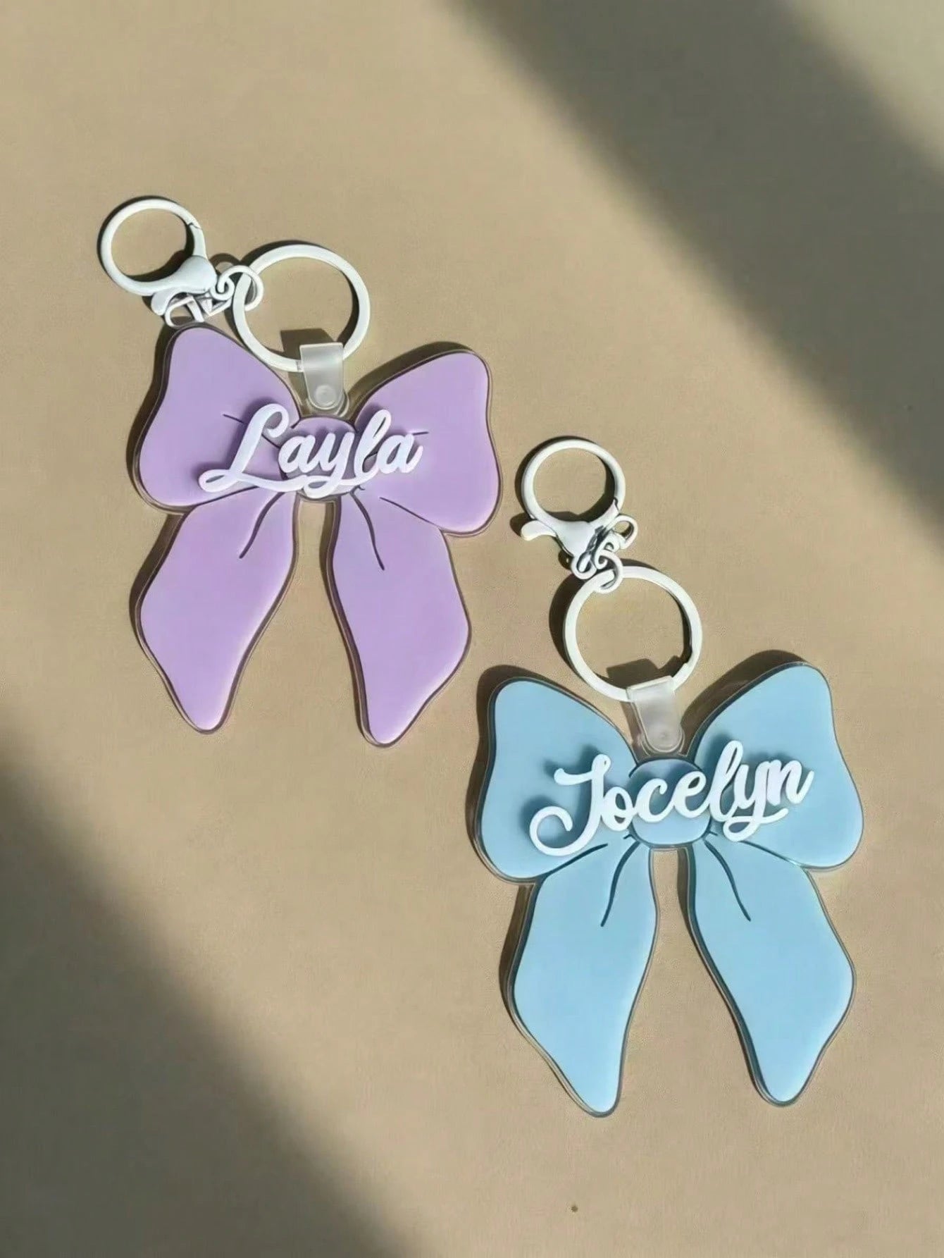 Bowknot Girl Backpack Name Tag, Name Hanging Tag, Backpack Label, Girl Keychain, Bag Tag, Girl Name Plate, Girl Gift, Matching, School Supplies, Back To School, School Gift, Office Supplies, School It