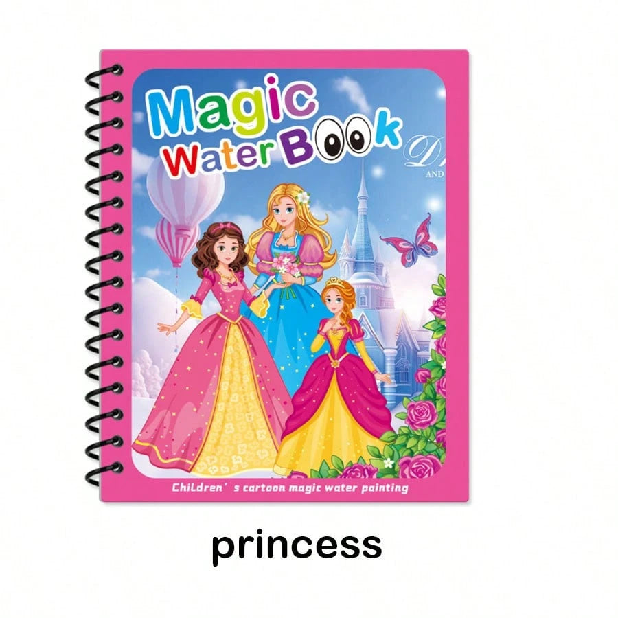 Brand New Magic Water Painting Book Coloring Book Suitable For Birthday Christmas New Year Gift Children Painting Book, Magical Children Doodle Water Painting Book, Clear Water Coloring Painting Book