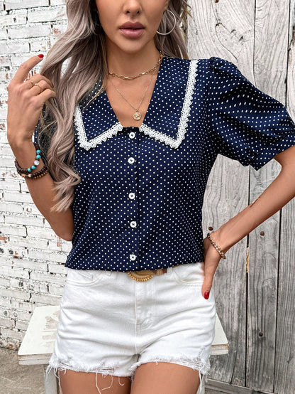 Breezaya Casual- Vacation Casual Lace Shirt