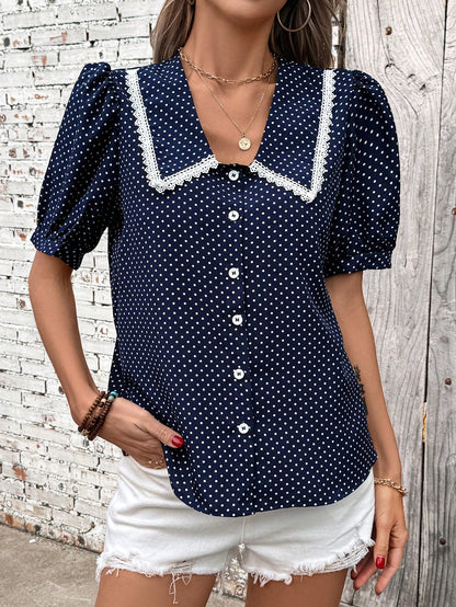 Breezaya Casual- Vacation Casual Lace Shirt