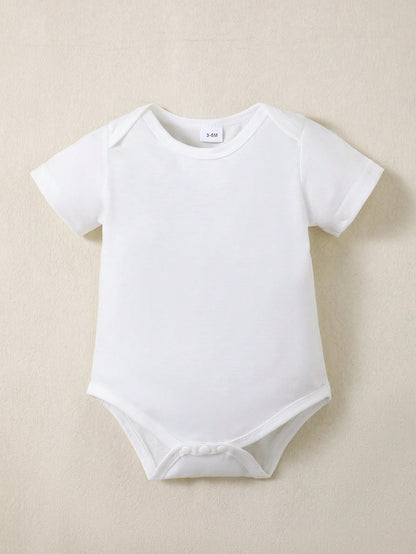 BrownBark 5pcs Baby Boys Newborn Casual Cute Infant Short Sleeve Bodysuit, Soft & Comfortable Baby Suitable For Indoor Casual Wear And Outdoor, Newborn Gift