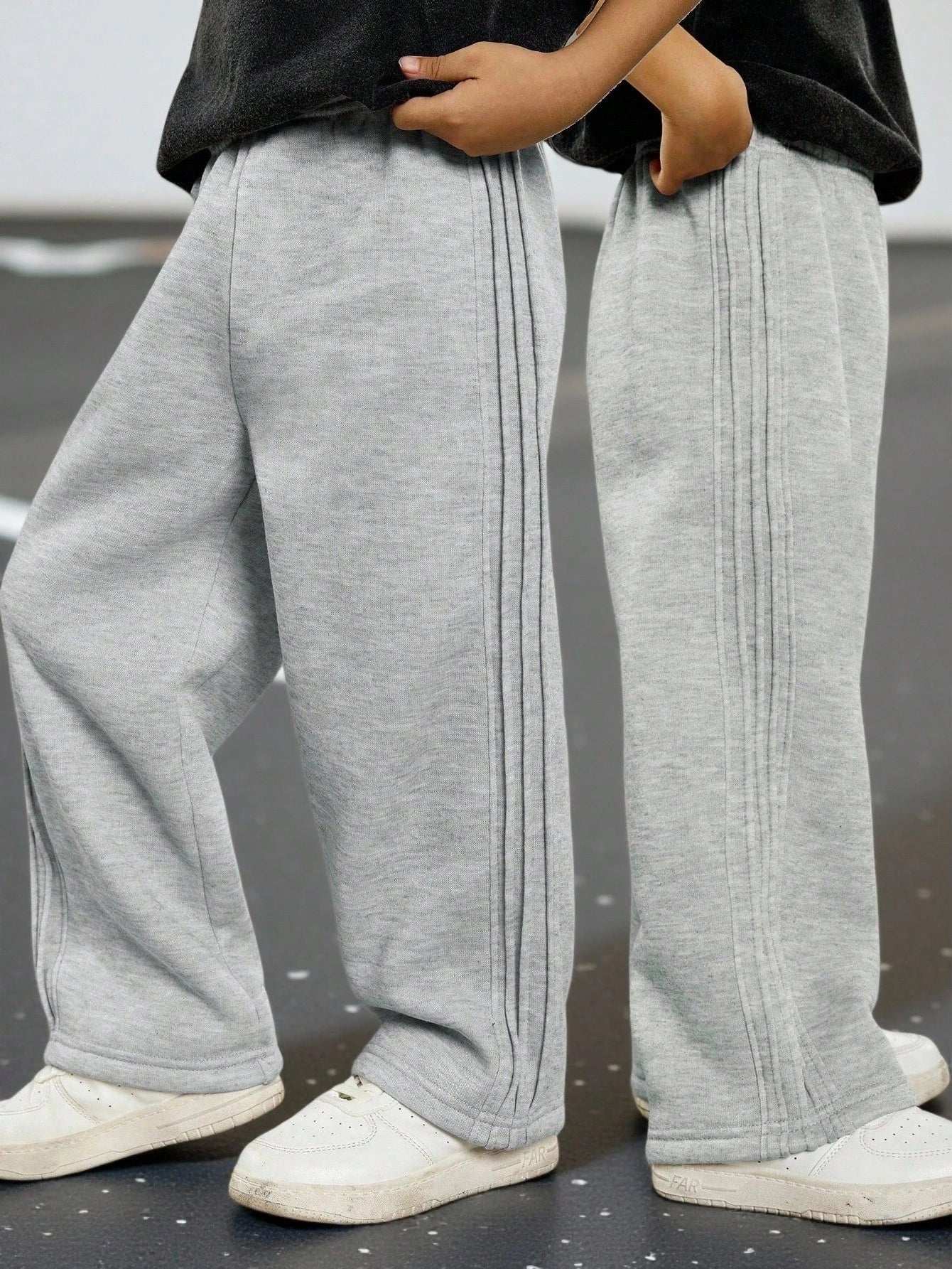Bubblio 1-Pack Young Boys Casual College Fashionable Loose Pleated Sweatpants,Comfortable Thick Trousers For School,Daily,Sports,Spring,Summer,Autumn,Winter